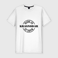 Футболка slim-fit Made in Krasnodar, цвет: белый