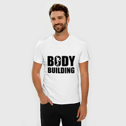 Футболка slim-fit Bodybuilding, цвет: белый — фото 2