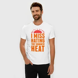 Футболка slim-fit Summer heat, цвет: белый — фото 2