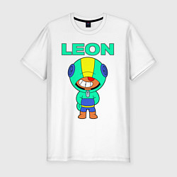 Футболка slim-fit Brawl Stars LEON, цвет: белый