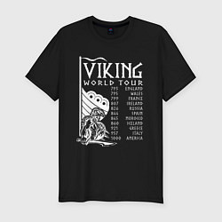 Футболка slim-fit Viking world tour, цвет: черный