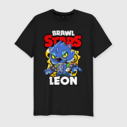 Мужская slim-футболка BRAWL STARS WEREWOLF LEON