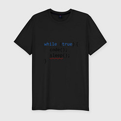 Футболка slim-fit Code - sleep, цвет: черный