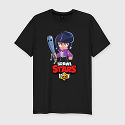 Футболка slim-fit BRAWL STARS BIBI, цвет: черный