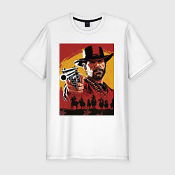 Футболка slim-fit Red dead redemption 2, цвет: белый