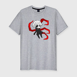 Футболка slim-fit Токийский гуль, цвет: меланж