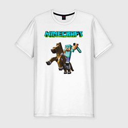 Футболка slim-fit Minecraft, цвет: белый