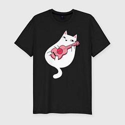 Мужская slim-футболка Music Cat