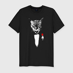 Футболка slim-fit Catfather, цвет: черный