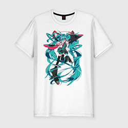 Футболка slim-fit Hatsune Miku Expo, цвет: белый