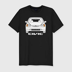 Футболка slim-fit Honda Civic EP 7gen, цвет: черный