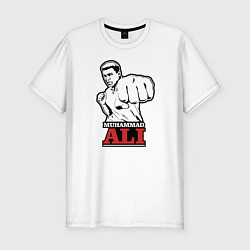 Футболка slim-fit Muhammad Ali, цвет: белый