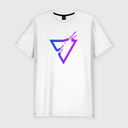 Футболка slim-fit Liquid Triangle, цвет: белый