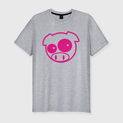 Футболка slim-fit Subaru Power Pig, цвет: меланж