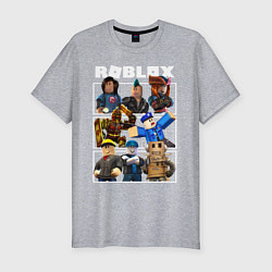 Футболка slim-fit ROBLOX, цвет: меланж