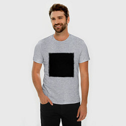 Футболка slim-fit ЧЕРНЫЙ КВАДРАТ, цвет: меланж — фото 2
