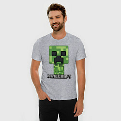 Футболка slim-fit MINECRAFT, цвет: меланж — фото 2