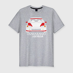 Футболка slim-fit Honda Civic EG, Osaka Kanjo, цвет: меланж