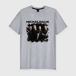 Футболка slim-fit Nickelback, цвет: меланж