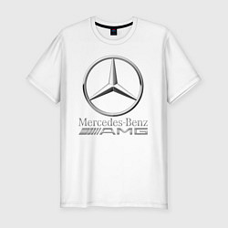 Футболка slim-fit MERCEDES-BENZ AMG, цвет: белый