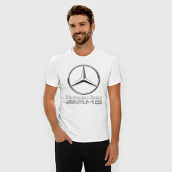 Футболка slim-fit MERCEDES-BENZ AMG, цвет: белый — фото 2