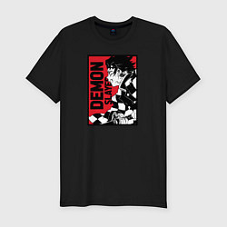 Футболка slim-fit KIMETSU NO YAIBA, цвет: черный