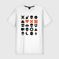 Футболка slim-fit LOVE DEATH ROBOTS LDR, цвет: белый