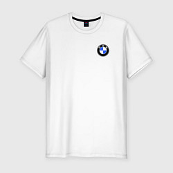 Футболка slim-fit BMW, цвет: белый