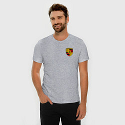 Футболка slim-fit PORSCHE, цвет: меланж — фото 2