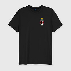 Футболка slim-fit AC MILAN, цвет: черный