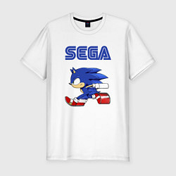 Футболка slim-fit SEGA, цвет: белый