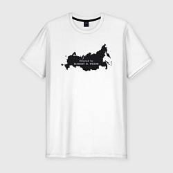 Футболка slim-fit Россия Directed by Robert B, цвет: белый