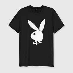 Футболка slim-fit PLAYBOY, цвет: черный