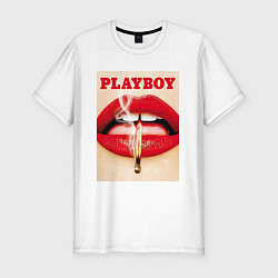 Футболка slim-fit PLAYBOY, цвет: белый