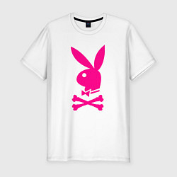 Футболка slim-fit PLAYBOY, цвет: белый