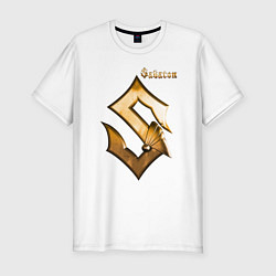 Футболка slim-fit SABATON, цвет: белый