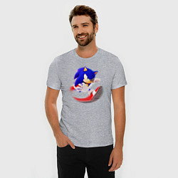 Футболка slim-fit SONIC, цвет: меланж — фото 2