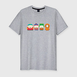 Футболка slim-fit SOUTH PARK, цвет: меланж