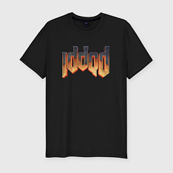 Футболка slim-fit IDDQD DOOM, цвет: черный