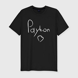 Футболка slim-fit PAYTON LOVE, цвет: черный