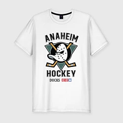 Футболка slim-fit ANAHEIM DUCKS, цвет: белый