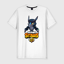 Футболка slim-fit BRAWL STARS CROW BLACK, цвет: белый