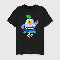 Футболка slim-fit BRAWL STARS SPROUT, цвет: черный