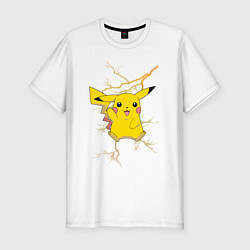 Футболка slim-fit Pikachu, цвет: белый