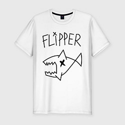 Футболка slim-fit Nirvana Flipper, цвет: белый