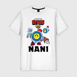 Футболка slim-fit BRAWL STARS NANI НАНИ, цвет: белый