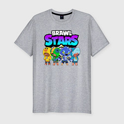 Футболка slim-fit BRAWL STARS LEON, цвет: меланж