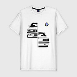 Футболка slim-fit BMW БМВ Z, цвет: белый