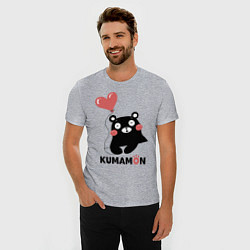 Футболка slim-fit Kumamon, цвет: меланж — фото 2