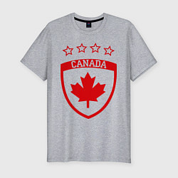 Футболка slim-fit Canada: 4 Stars, цвет: меланж